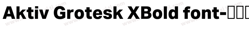 Aktiv Grotesk XBold font字体转换